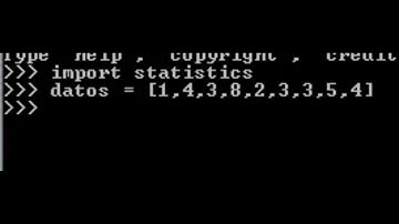 PYTHON CHECK Modulo Statistics / Introducción