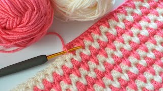 Subti̇tled Kolay Battani̇ye Yelek Modeli̇ Easy Crochet Baby Blanketuygulama Elisi Sevdasi