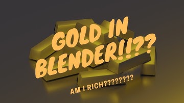 How to make gold bars in blender 2.93!!!!