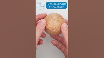 Skilltoyz IQ Wooden 3D Puzzle design 35 the "Ball Lock". No solution shown - spoiler-free.