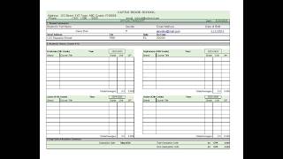 Detailed Transcript template general Information