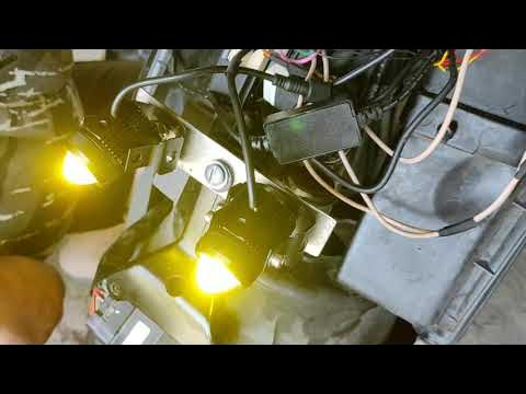 как ПОДКЛЮЧИТЬ ближний и дальний свет на скутер ДЖОГ 36! через реле ...