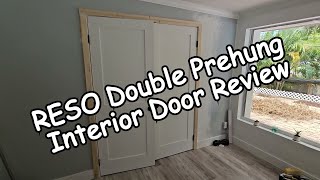 RESO 60 x 80 White Prime Solid Core 2-panel Double Prehung Interior Door Review