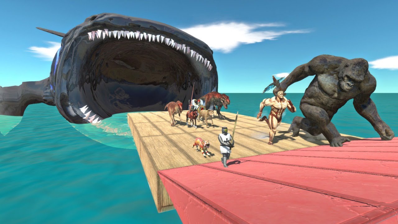 All Units Ground & Kaiju Monster  ESCAPE FROM BLOOPER - Animal Revolt Battle Simulator