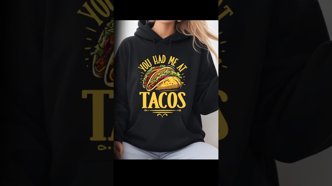 How to Create a Colorful Taco T-Shirt Design | Vector Illustration & Typography Tips | Funny Taco