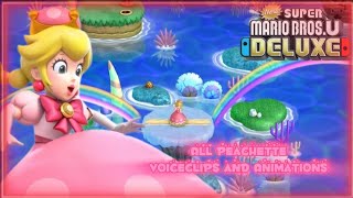 New Super Mario Bros U Deluxe - All Peachette Voiceclips And Animations