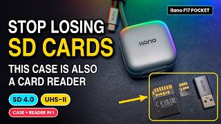 Stop Losing SD Cards! This Case Is Also a UHS-II Card Reader (llano F17 Pocket)