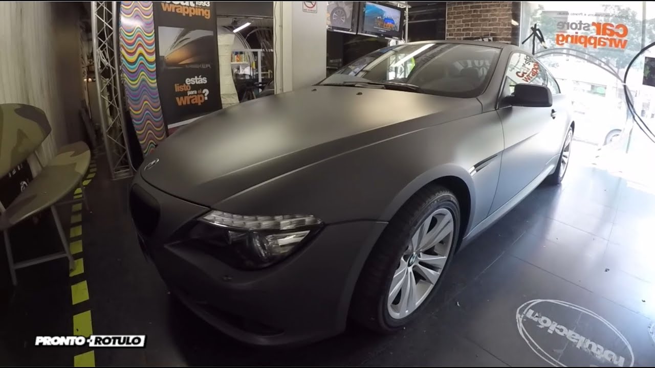 Maestría partido Democrático Garganta Un BMW 650 de Gris Brillante a Gris Antracita Metalizado Mate! Car Wrapping  by Pronto Rotulo - YouTube