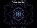 Hypnotic mathematical Fractal art #shorts