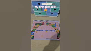 My first busy book #activityideas #busybook #activitybook #eyfs #fypシ #matchingactivity #toddlers