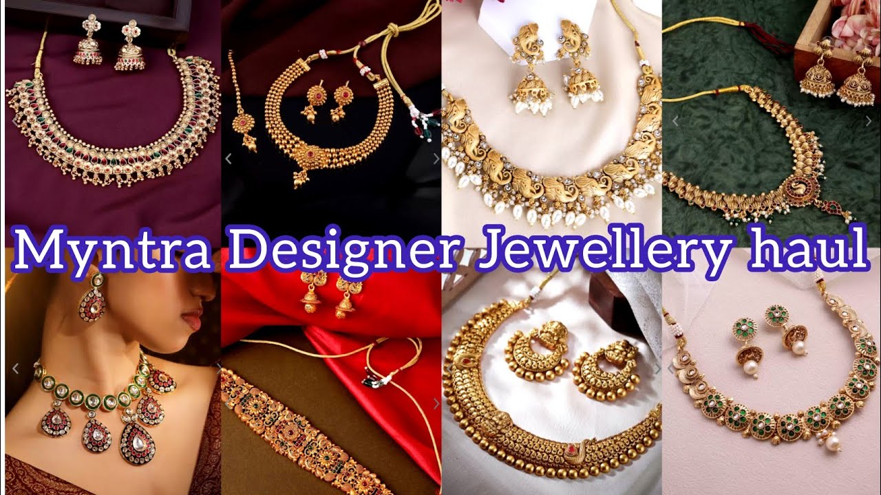 Myntra Designer Jewellery haul under 499₹ 🤌✨|| Myntra necklace haul || cp ahana