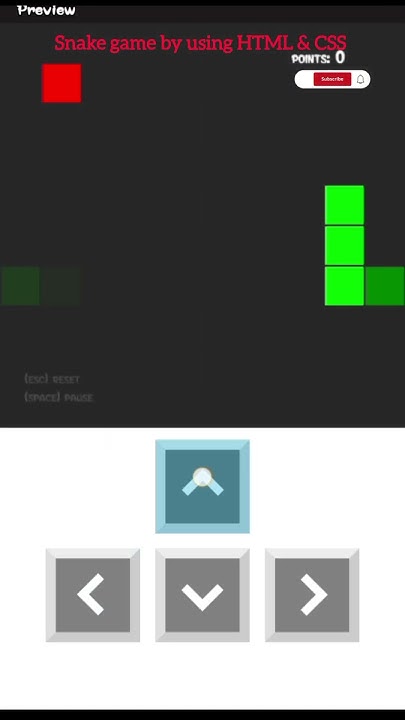 Snake game by using HTML &CSS😅 - YouTube