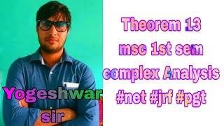 MSC 1st theorem 13 #cauchy integral formula for derivative of an analytic function #complexanalysis