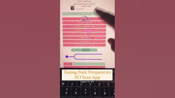 AO Scan App- Tuning Forks! #healing #chakras #energyindustry