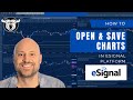 eSignal: How to Open and Save Chart Layouts
