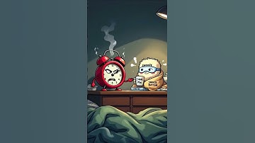 Thumbnail of Alarm Clock vs Snooze Button   Alarm clock’s doing CPR. Snooze is pulling the plug with a smile.