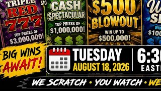 LIVE NEW OLD PA SCRATCH-OFF FAVORITES CHASING A BIG WIN Aug 18 6 30PM ET