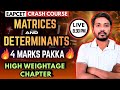 EAPCET Maths // 🔥Matrices &amp; Determinants One shot // Concepts + PYQ'S