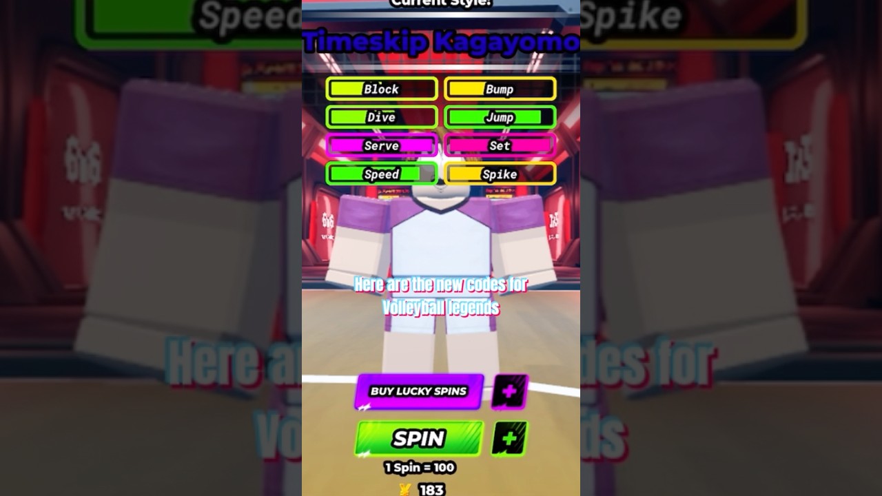 New OP Codes for Volleyball Legends 