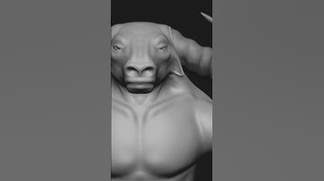 Sculpture in Z Brush. #3D #sculpture #modeling #zbrush #3dart