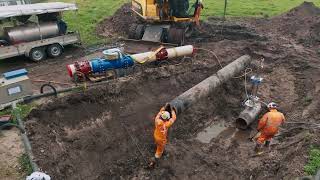 Download Lagu DRONEBEELDEN: Flow stop AC waterleiding DN400 met werkdruk 4 bar. MP3