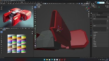 Creating STG Game  Build LowPoly SpaceShip 004 #unity #blender #Unity3d #game #Steam #3dart #3d
