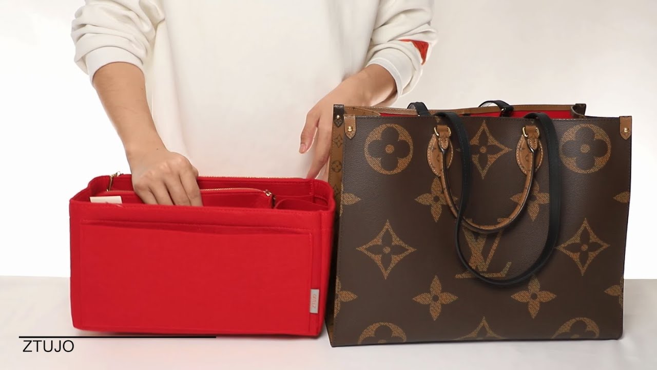 Louis Vuitton OnTheGo GM Felt Handbag Liner Organiser - Handbagholic