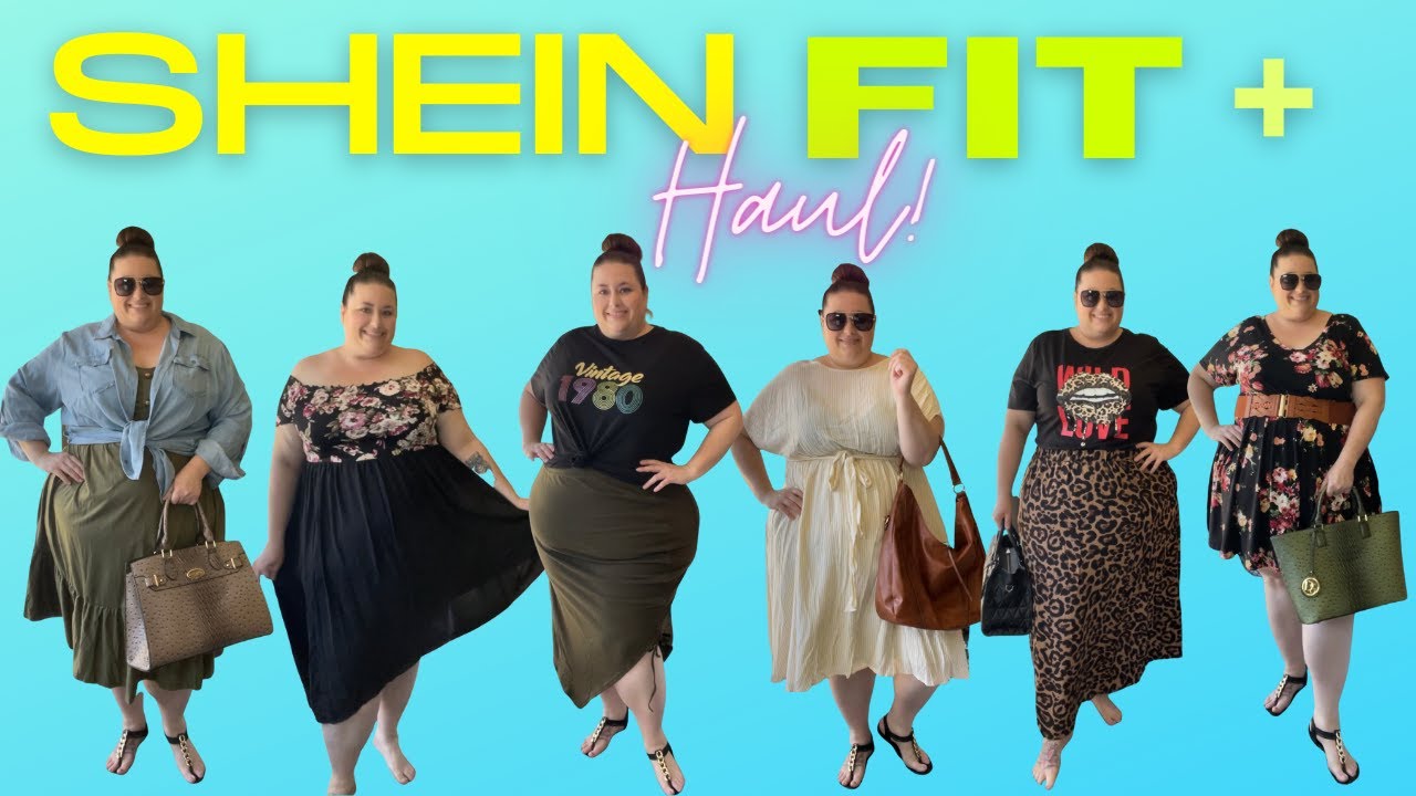 SHEIN Summer Dresses Plus Size Try On Haul & Review 