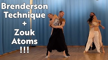 Zouk Atoms + Brenderson Technique! Brenda, Anderson, Olga & Fernando having fun