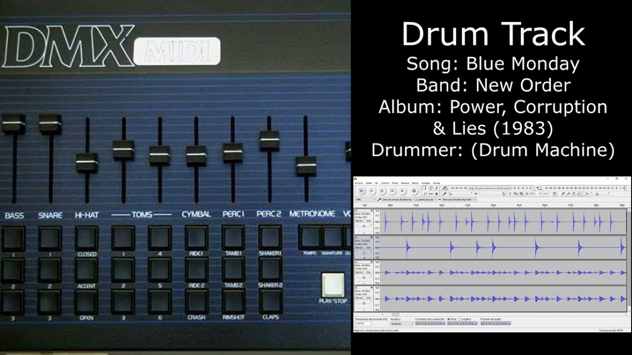 Blue Monday (New Order) • Drum Track YouTube
