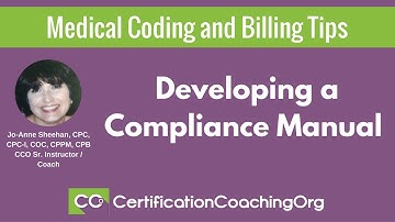 Medical Coding and Billing Tips |  Developing a Compliance Manual