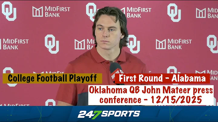 Oklahoma QB John Mateer press conference (CFP First Round Week) - 12/15/2025