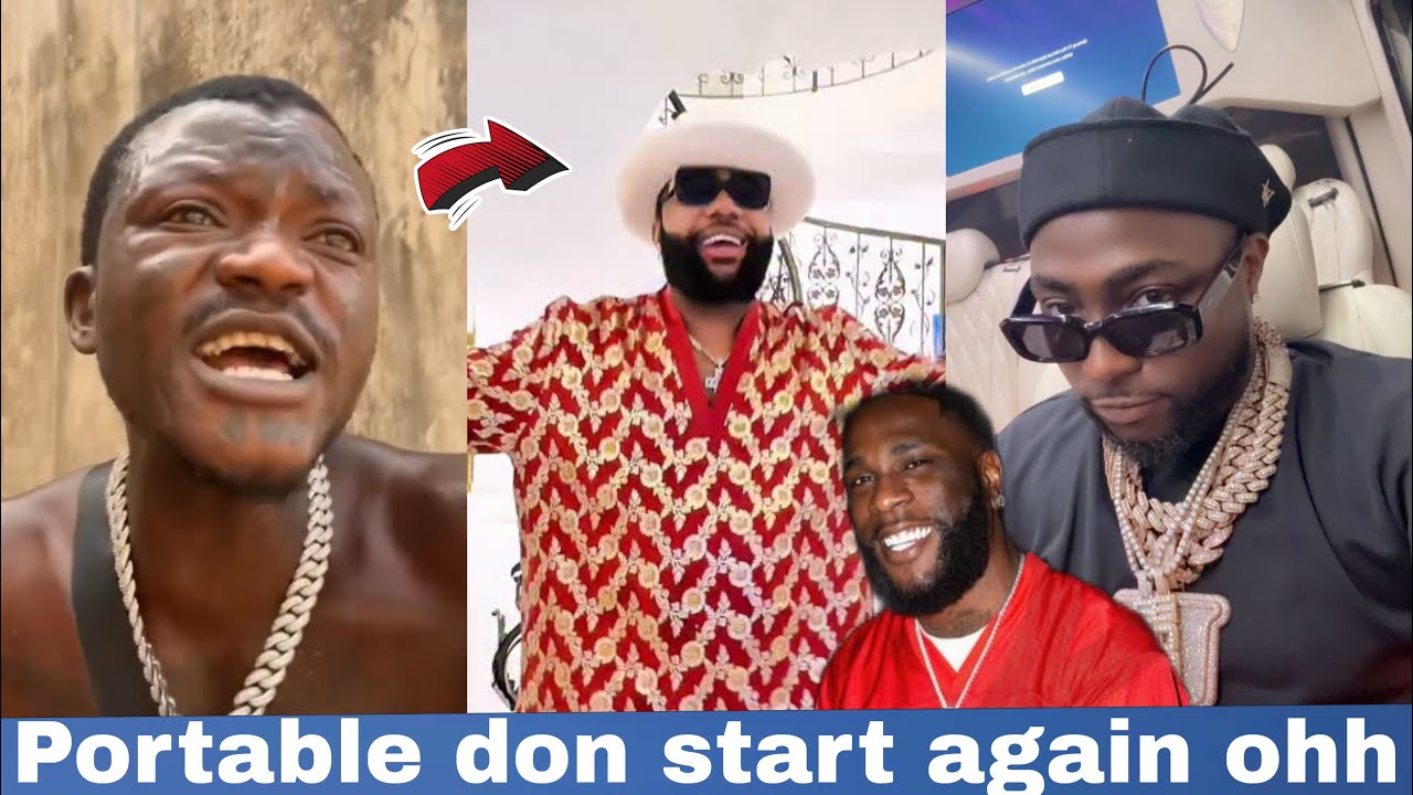 PORTABLE RUN MAD ATTACK E-MONEY, CARTER EFE AS DAVIDO CRY FOR HIS FRIENDS DEATH & BURNA WITH ASAKE