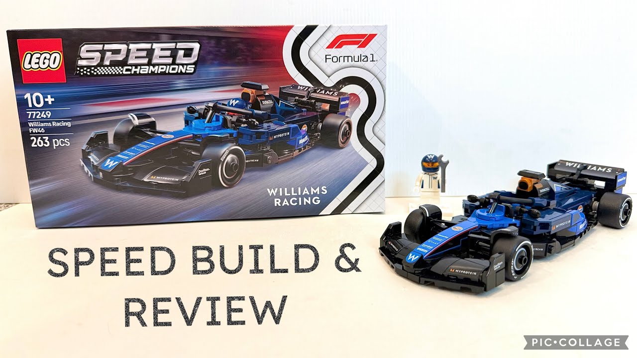 2025 LEGO Speed Champions 77249 Williams Racing FW46 F1 Race Car SPEED BUILD & REVIEW!!!