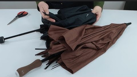 LOOK WHAT I DID WITH AN OLD AND BROKEN UMBRELLA