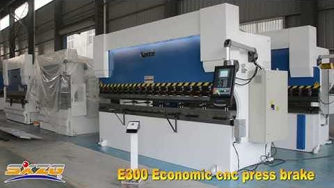 E300 CNC press brake with mechanical crowing table