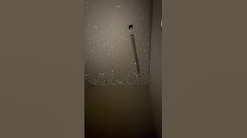 Stretch ceiling with fiber optic stars #ceilingideas #stretchceiling #light #ceilingdesign #home