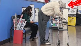 Bad Grandpa Farts in Peoples Faces At Walmart!!! (Unleash The Farts)