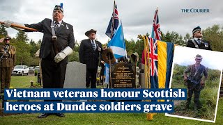 Vietnam veterans honour Scottish heroes at Dundee soldiers grave