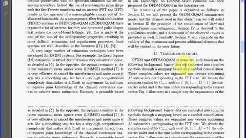 Preamble-Based LMMSE Channel Estimation in OFDM/OQAM Modulation
