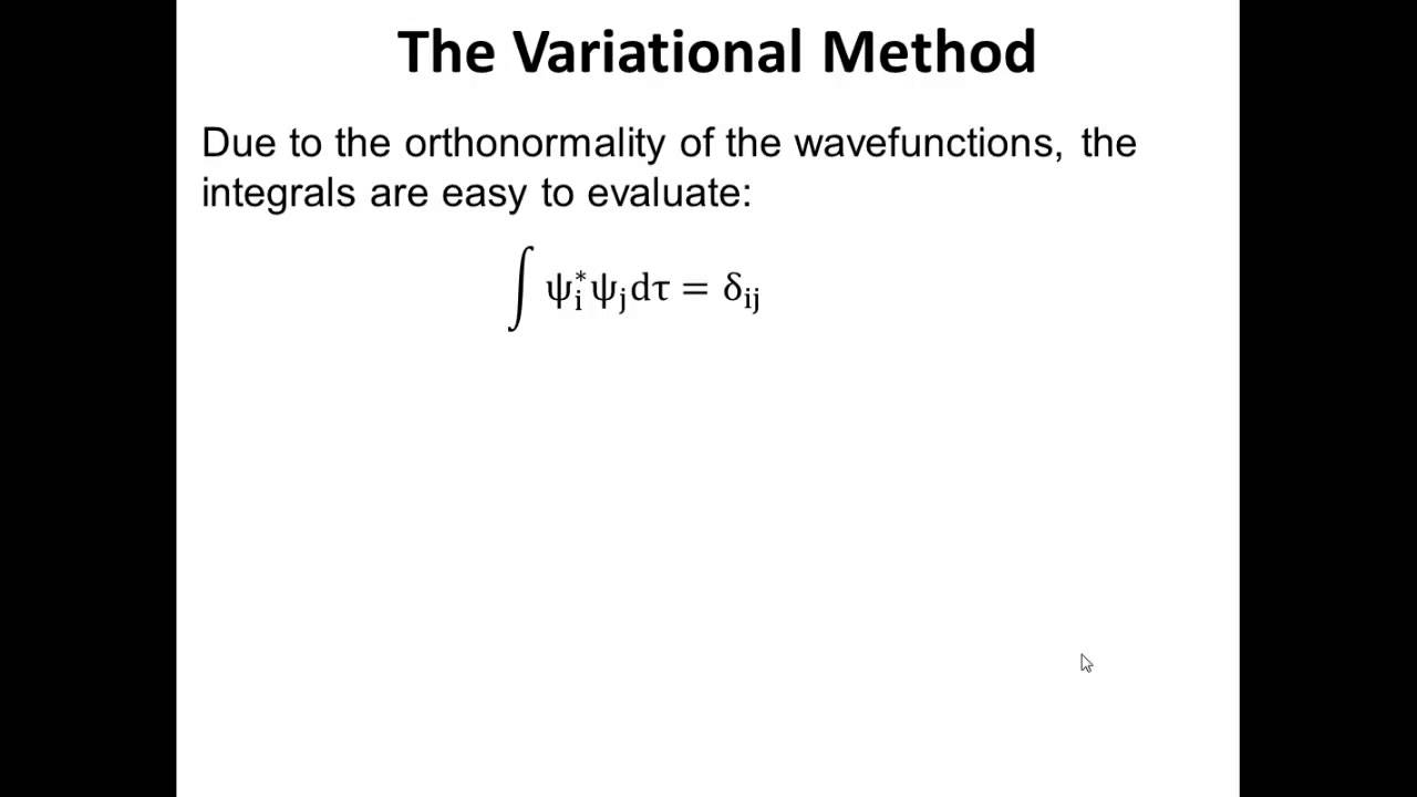 thesis variational methods