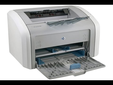 Установка картриджа в принтер HP 1020