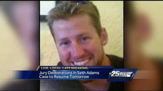 Jury deliberations resume Wednesday in Seth Adams civil trial
