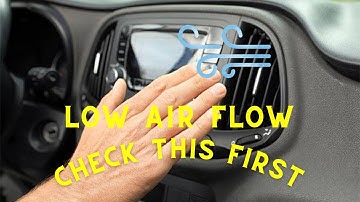 Front vents NOT blowing air~~~~QUICK FIX