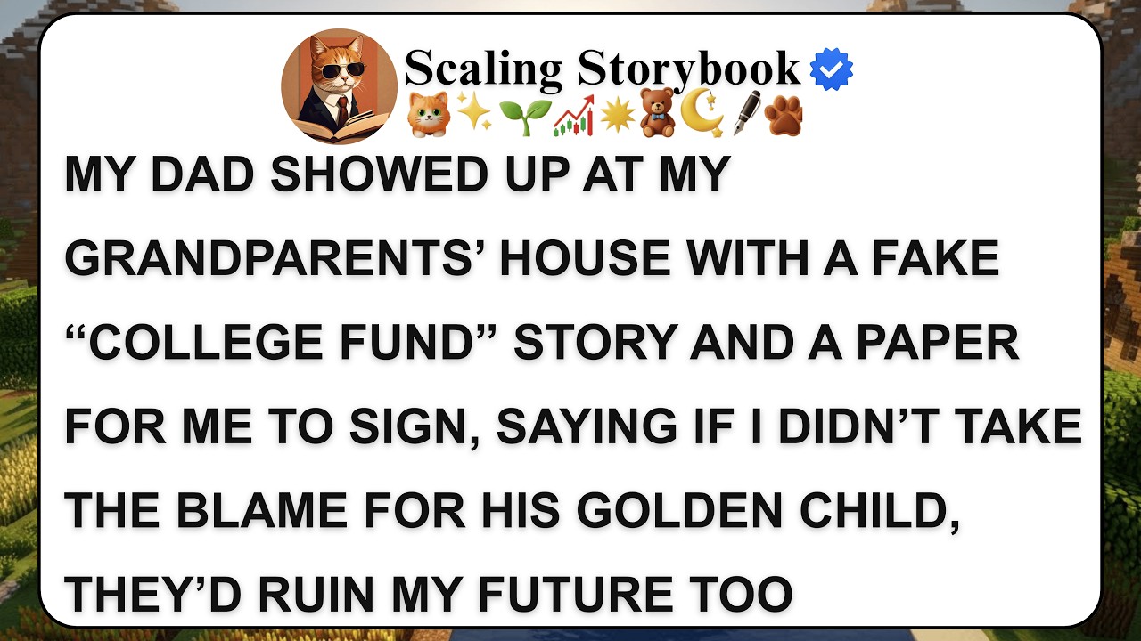 MY DAD SHOWED UP AT MY GRANDPARENTS’ HOUSE WITH A FAKE “COLLEGE FUND” STORY AND A PAPER FOR