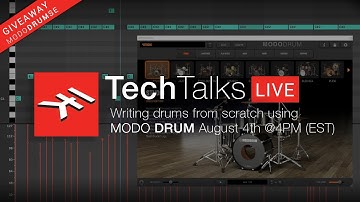 IK Tech Talks Live August 4th @ 4PM (EST) -  Writing MIDI from scratch with MODO DRUM #IKCreator