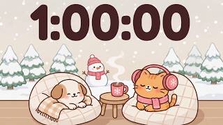 Cozy Winter 1 Hour Study Timer | 60 Minutes to Get Things Done 📚
