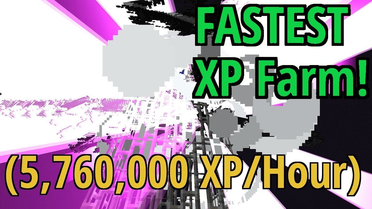 FASTEST XP Farm! (5,760,000 xp/hour) Minecraft [CHECK description