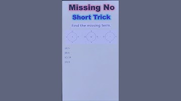 Missing Number Reasoning Short Tricks in hindi | RRB, SSC, SSGD, #ssccgl #ssc #sscchsl