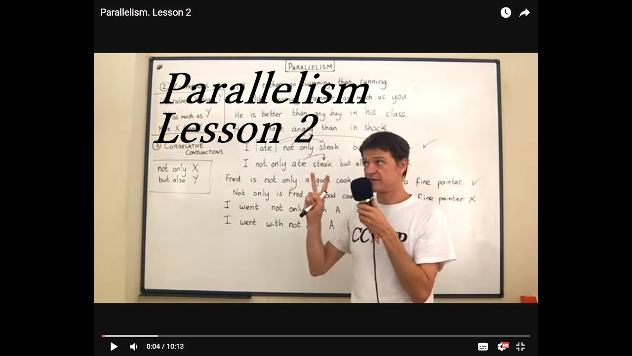Parallelism. Lesson 2 - YouTube